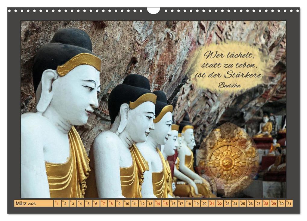 Weitere Ansicht: Worte der Weisheit Motivation für das ganze Jahr (Wandkalender 2026 DIN A3 quer), CALVENDO Monatskalender | Gabriele Gerner, Calvendo