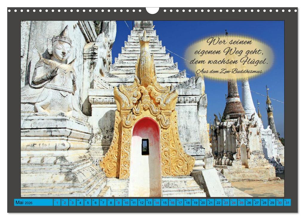 Weitere Ansicht: Worte der Weisheit Motivation für das ganze Jahr (Wandkalender 2026 DIN A3 quer), CALVENDO Monatskalender | Gabriele Gerner, Calvendo