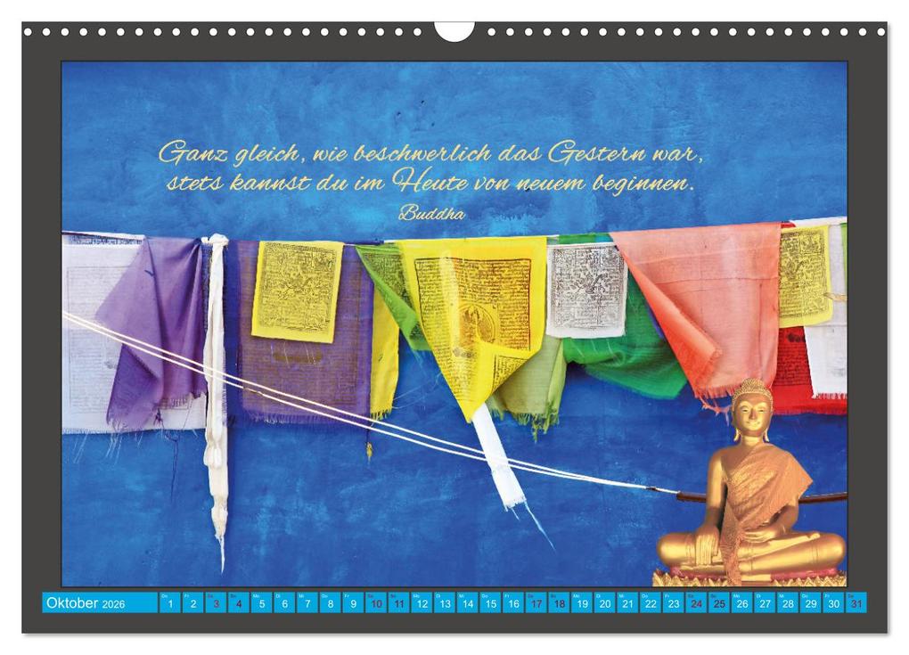 Weitere Ansicht: Worte der Weisheit Motivation für das ganze Jahr (Wandkalender 2026 DIN A3 quer), CALVENDO Monatskalender | Gabriele Gerner, Calvendo
