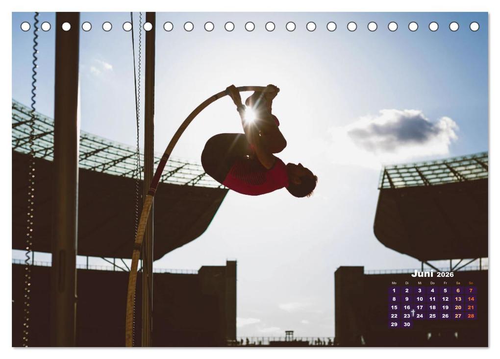 Weitere Ansicht: Faszination Leichtathletik: Schneller, höher, weiter (Tischkalender 2026 DIN A5 quer), CALVENDO Monatskalender | CALVENDO CALVENDO, Calvendo