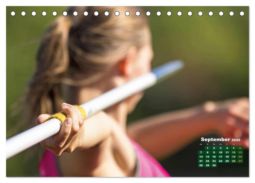 Weitere Ansicht: Faszination Leichtathletik: Schneller, höher, weiter (Tischkalender 2026 DIN A5 quer), CALVENDO Monatskalender | CALVENDO CALVENDO, Calvendo