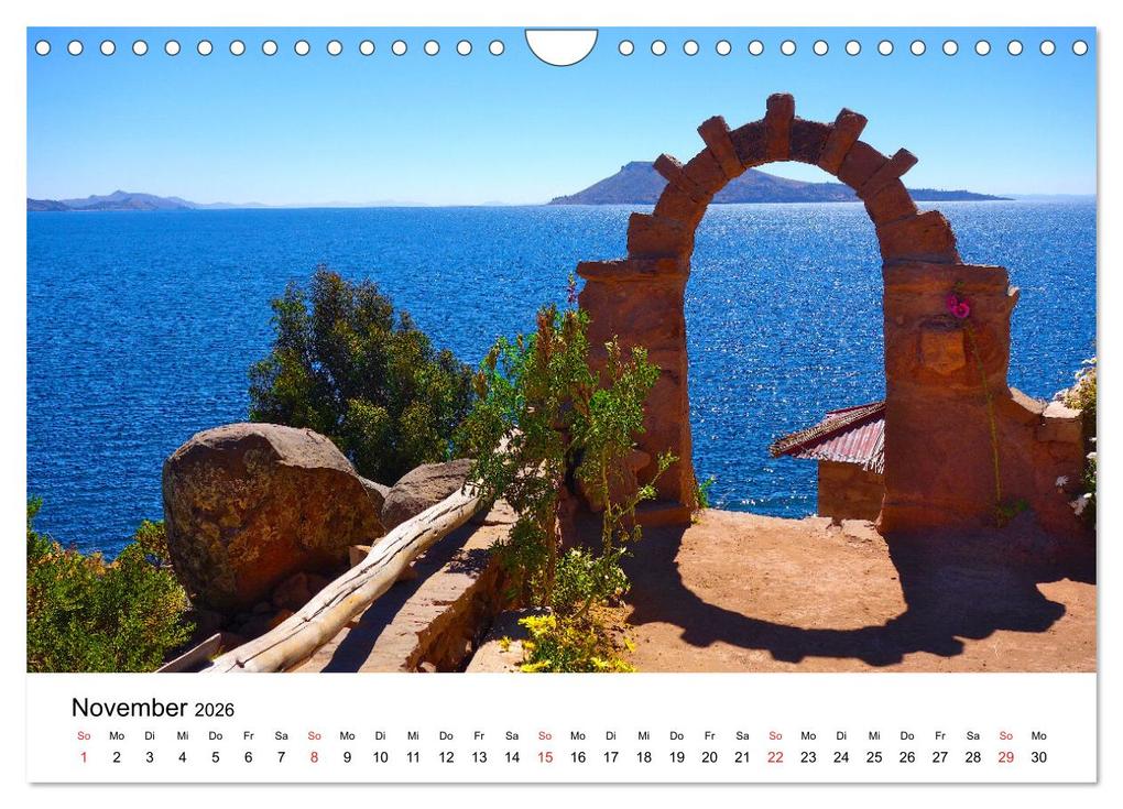 Weitere Ansicht: Südamerika - Vom Reich der Inka bis nach Patagonien (Wandkalender 2026 DIN A4 quer), CALVENDO Monatskalender | Piera Marlena Büchler, Calvendo