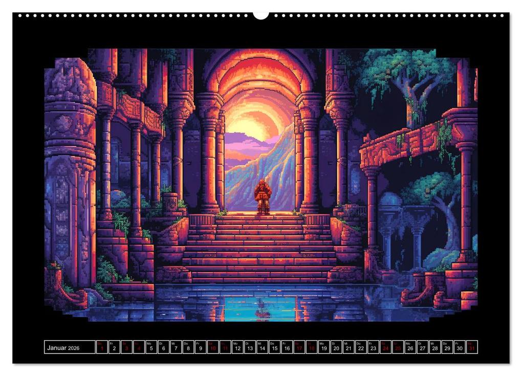 Weitere Ansicht: Pixel für Pixel bis Game over (hochwertiger Premium Wandkalender 2026 DIN A2 quer), Kunstdruck in Hochglanz | Kerstin Waurick, Calvendo