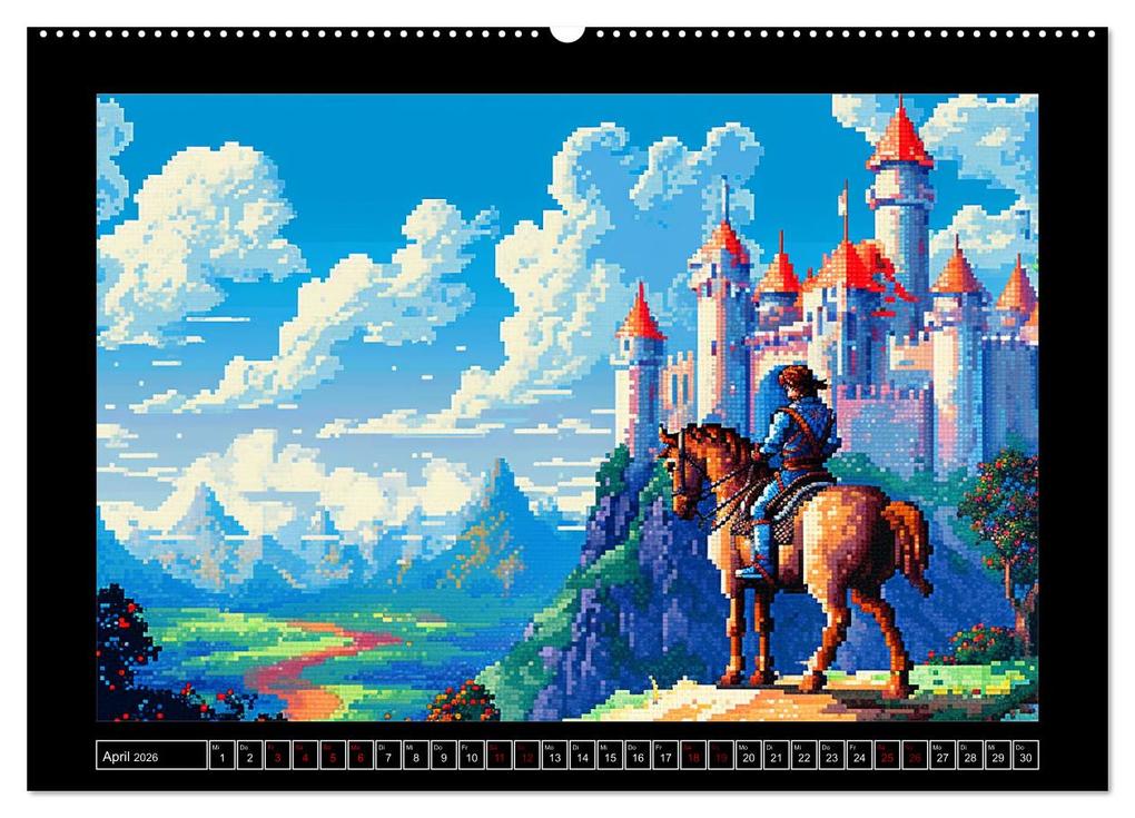 Weitere Ansicht: Pixel für Pixel bis Game over (hochwertiger Premium Wandkalender 2026 DIN A2 quer), Kunstdruck in Hochglanz | Kerstin Waurick, Calvendo