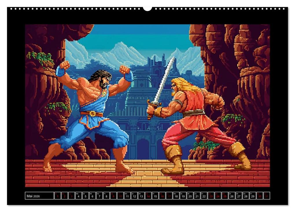 Weitere Ansicht: Pixel für Pixel bis Game over (hochwertiger Premium Wandkalender 2026 DIN A2 quer), Kunstdruck in Hochglanz | Kerstin Waurick, Calvendo