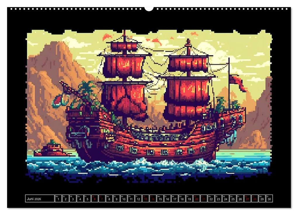 Weitere Ansicht: Pixel für Pixel bis Game over (hochwertiger Premium Wandkalender 2026 DIN A2 quer), Kunstdruck in Hochglanz | Kerstin Waurick, Calvendo