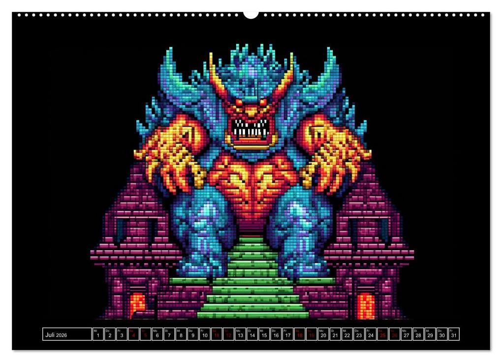 Weitere Ansicht: Pixel für Pixel bis Game over (hochwertiger Premium Wandkalender 2026 DIN A2 quer), Kunstdruck in Hochglanz | Kerstin Waurick, Calvendo