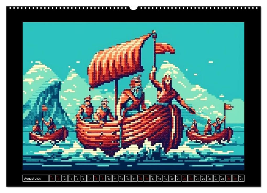 Weitere Ansicht: Pixel für Pixel bis Game over (hochwertiger Premium Wandkalender 2026 DIN A2 quer), Kunstdruck in Hochglanz | Kerstin Waurick, Calvendo