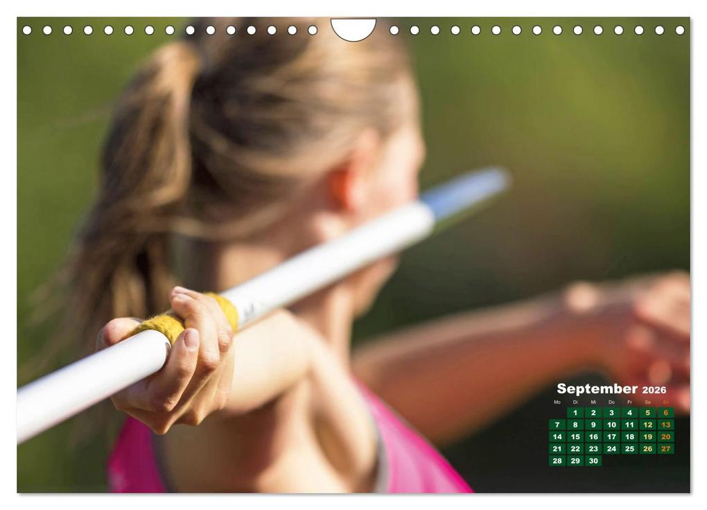 Weitere Ansicht: Faszination Leichtathletik: Schneller, höher, weiter (Wandkalender 2026 DIN A4 quer), CALVENDO Monatskalender | CALVENDO CALVENDO, Calvendo
