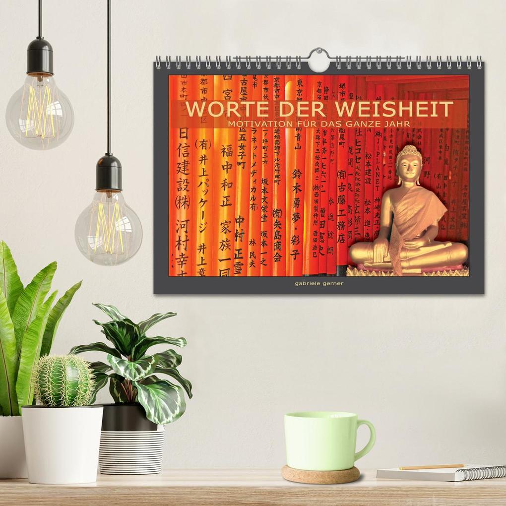 Weitere Ansicht: Worte der Weisheit Motivation für das ganze Jahr (Wandkalender 2026 DIN A4 quer), CALVENDO Monatskalender | Gabriele Gerner, Calvendo