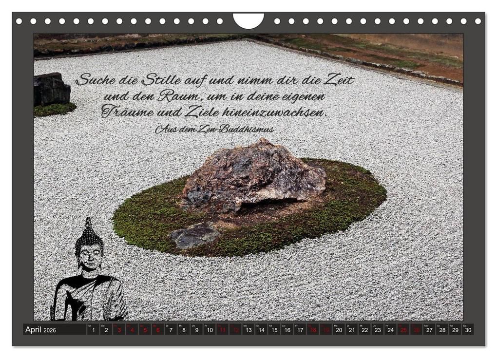 Weitere Ansicht: Worte der Weisheit Motivation für das ganze Jahr (Wandkalender 2026 DIN A4 quer), CALVENDO Monatskalender | Gabriele Gerner, Calvendo