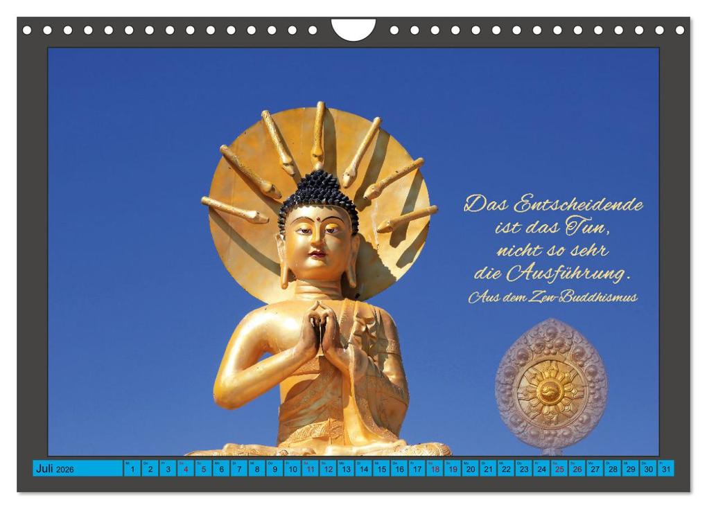 Weitere Ansicht: Worte der Weisheit Motivation für das ganze Jahr (Wandkalender 2026 DIN A4 quer), CALVENDO Monatskalender | Gabriele Gerner, Calvendo