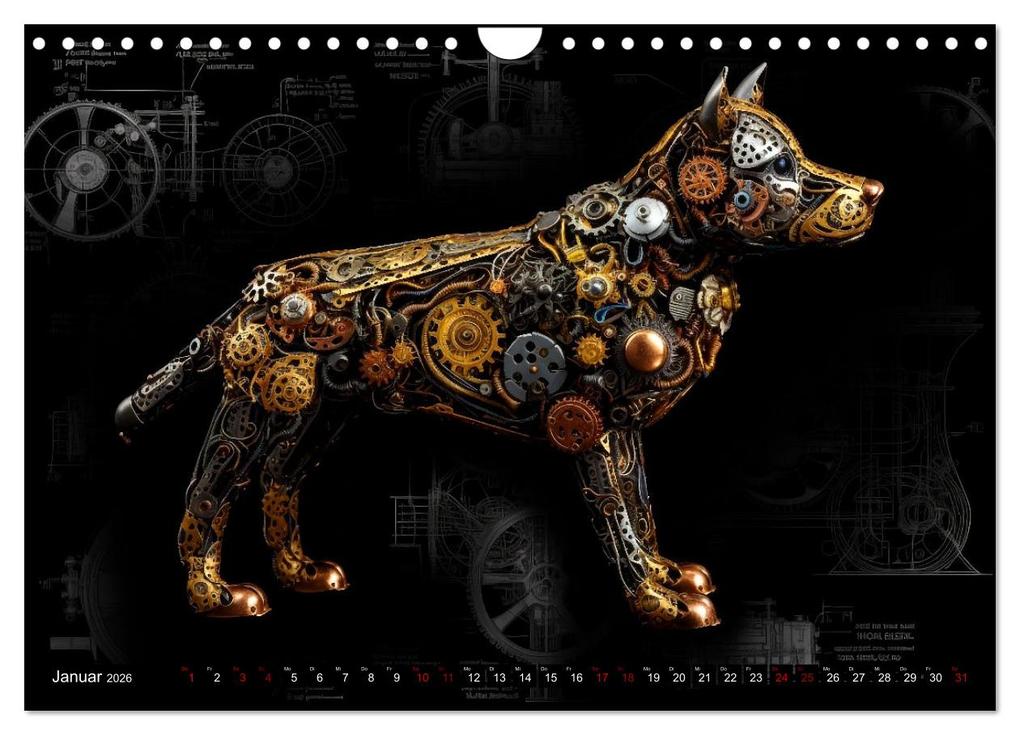 Weitere Ansicht: Mechanische Steampunk Tierwelt (Wandkalender 2026 DIN A4 quer), CALVENDO Monatskalender | Kerstin Waurick, Calvendo