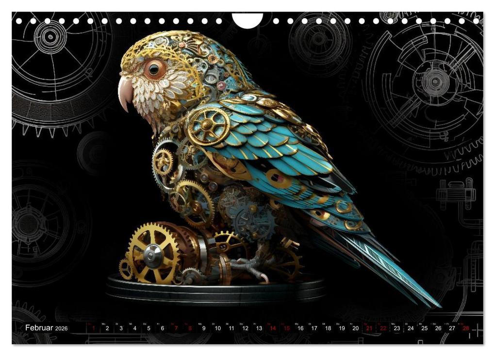 Weitere Ansicht: Mechanische Steampunk Tierwelt (Wandkalender 2026 DIN A4 quer), CALVENDO Monatskalender | Kerstin Waurick, Calvendo