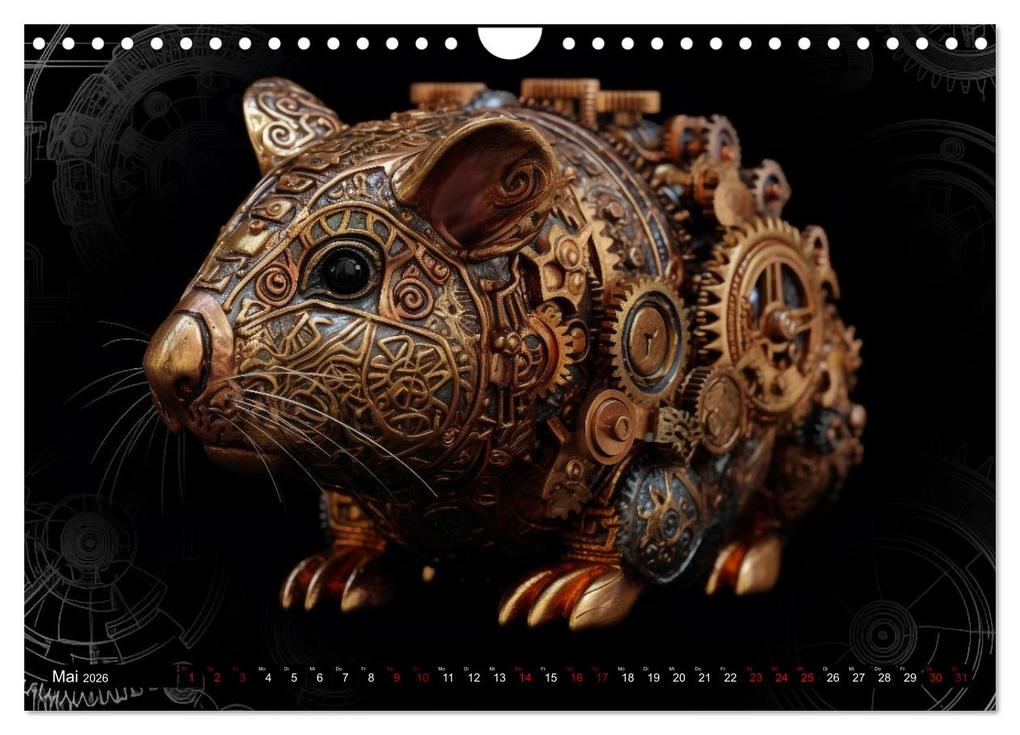 Weitere Ansicht: Mechanische Steampunk Tierwelt (Wandkalender 2026 DIN A4 quer), CALVENDO Monatskalender | Kerstin Waurick, Calvendo