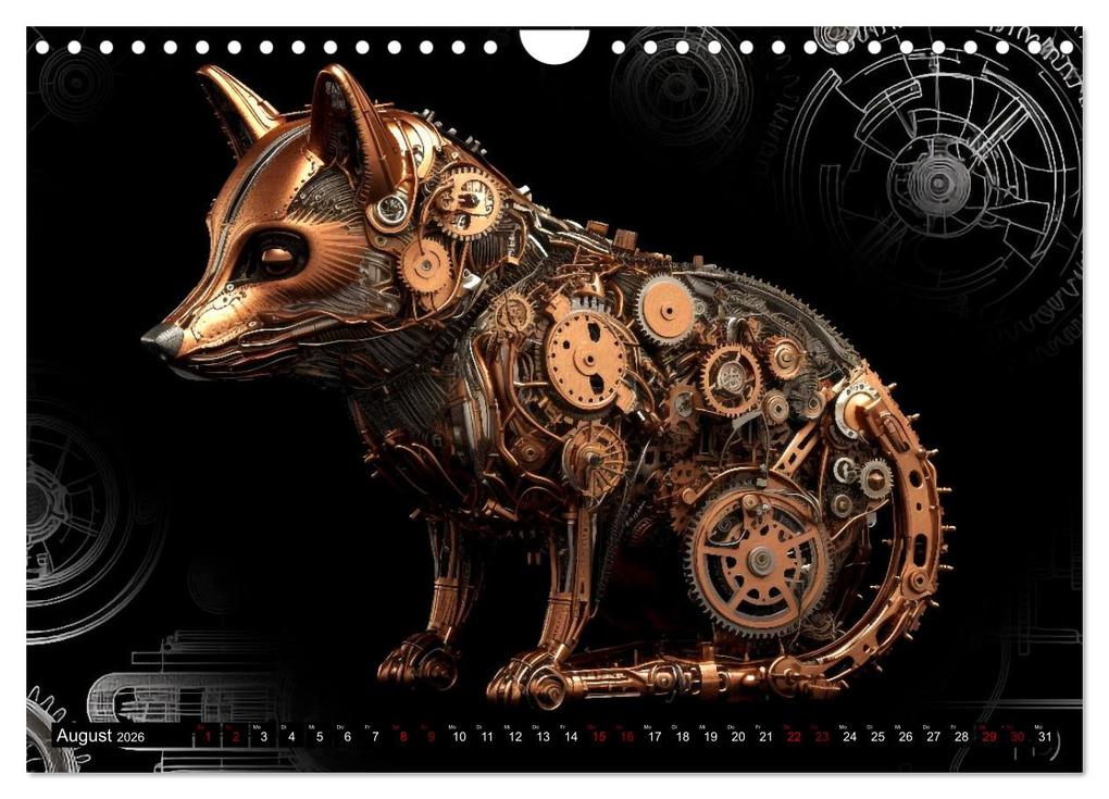 Weitere Ansicht: Mechanische Steampunk Tierwelt (Wandkalender 2026 DIN A4 quer), CALVENDO Monatskalender | Kerstin Waurick, Calvendo