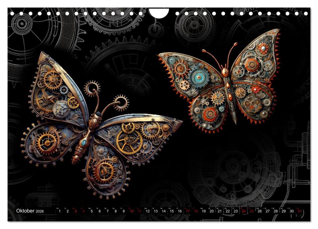 Weitere Ansicht: Mechanische Steampunk Tierwelt (Wandkalender 2026 DIN A4 quer), CALVENDO Monatskalender | Kerstin Waurick, Calvendo