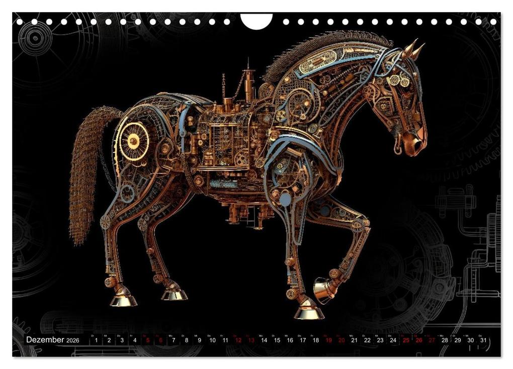 Weitere Ansicht: Mechanische Steampunk Tierwelt (Wandkalender 2026 DIN A4 quer), CALVENDO Monatskalender | Kerstin Waurick, Calvendo
