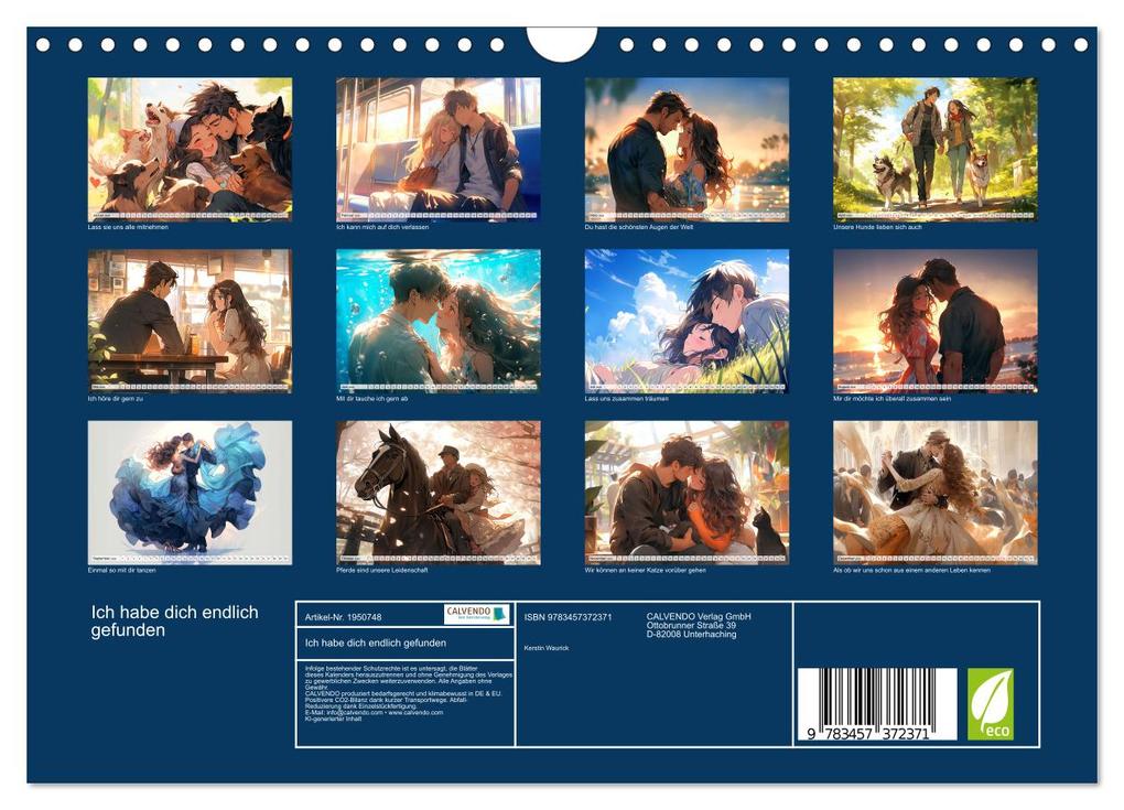 Weitere Ansicht: Ich habe dich endlich gefunden (Wandkalender 2026 DIN A4 quer), CALVENDO Monatskalender | Kerstin Waurick, Calvendo