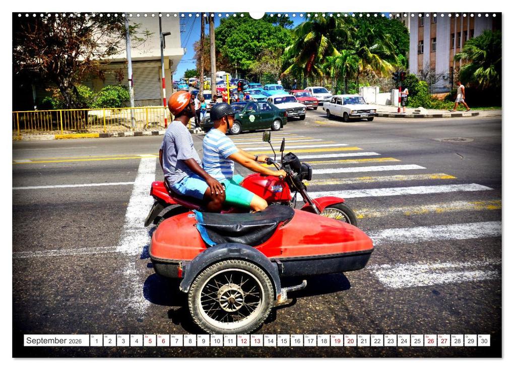 Weitere Ansicht: JAWA BIKER - Ein Motorrad der CSSR in Kuba (hochwertiger Premium Wandkalender 2026 DIN A2 quer), Kunstdruck in Hochglanz | Henning von Löwis of Menar, Calvendo