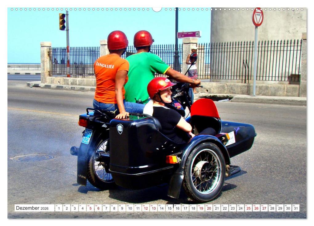 Weitere Ansicht: JAWA BIKER - Ein Motorrad der CSSR in Kuba (hochwertiger Premium Wandkalender 2026 DIN A2 quer), Kunstdruck in Hochglanz | Henning von Löwis of Menar, Calvendo