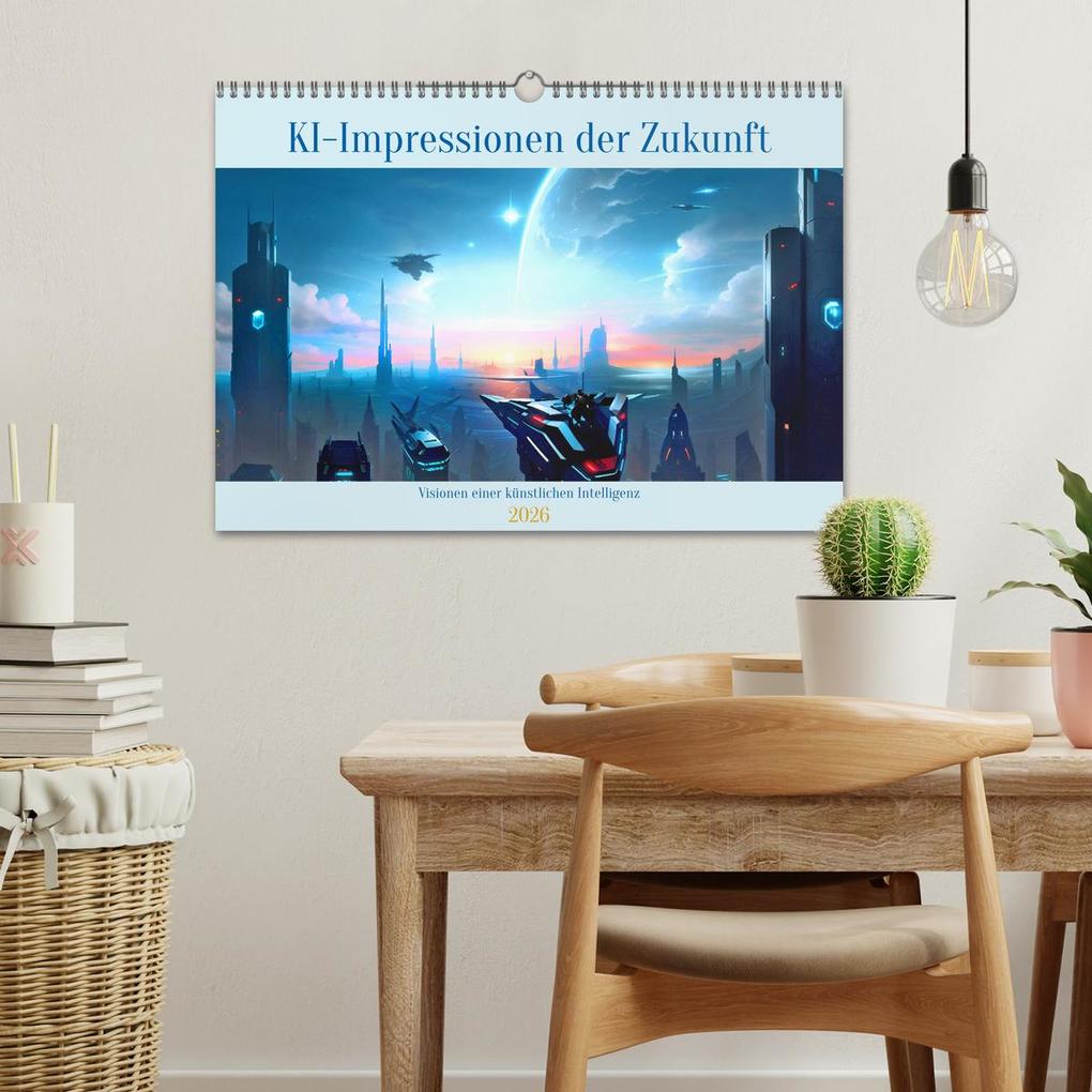 Weitere Ansicht: KI-Impressionen der Zukunft (Wandkalender 2026 DIN A3 quer), CALVENDO Monatskalender | Karsten Schröder, Calvendo