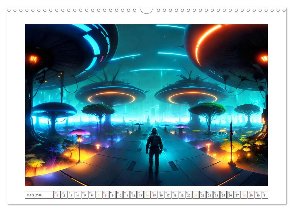 Weitere Ansicht: KI-Impressionen der Zukunft (Wandkalender 2026 DIN A3 quer), CALVENDO Monatskalender | Karsten Schröder, Calvendo