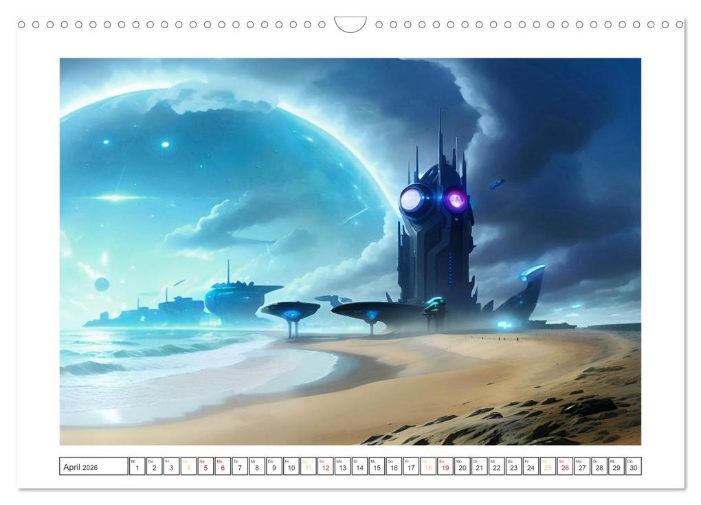 Weitere Ansicht: KI-Impressionen der Zukunft (Wandkalender 2026 DIN A3 quer), CALVENDO Monatskalender | Karsten Schröder, Calvendo