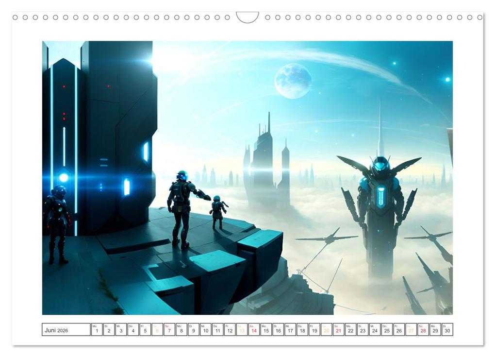 Weitere Ansicht: KI-Impressionen der Zukunft (Wandkalender 2026 DIN A3 quer), CALVENDO Monatskalender | Karsten Schröder, Calvendo