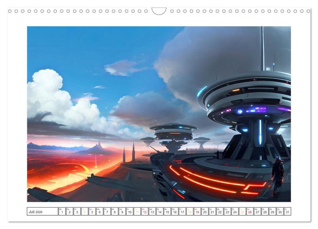 Weitere Ansicht: KI-Impressionen der Zukunft (Wandkalender 2026 DIN A3 quer), CALVENDO Monatskalender | Karsten Schröder, Calvendo