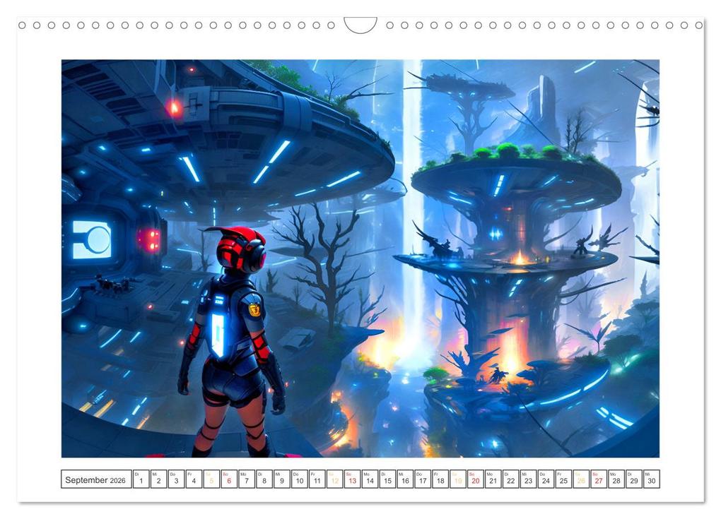 Weitere Ansicht: KI-Impressionen der Zukunft (Wandkalender 2026 DIN A3 quer), CALVENDO Monatskalender | Karsten Schröder, Calvendo