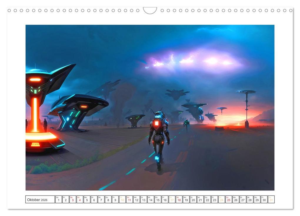 Weitere Ansicht: KI-Impressionen der Zukunft (Wandkalender 2026 DIN A3 quer), CALVENDO Monatskalender | Karsten Schröder, Calvendo