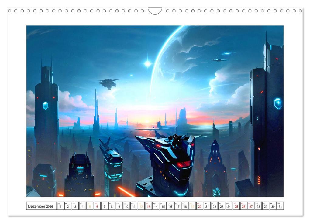 Weitere Ansicht: KI-Impressionen der Zukunft (Wandkalender 2026 DIN A3 quer), CALVENDO Monatskalender | Karsten Schröder, Calvendo
