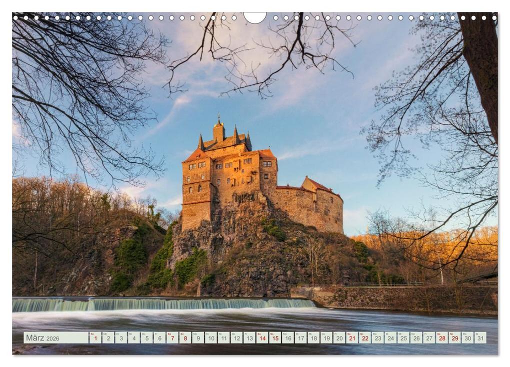 Weitere Ansicht: Ostschönheit Sachsen - Das Märchenland der Burgen und Felsen (Wandkalender 2026 DIN A3 quer), CALVENDO Monatskalender | Joana Kruse, Calvendo