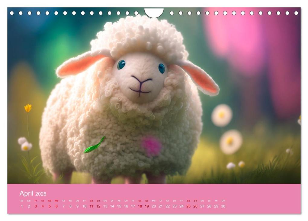 Weitere Ansicht: Die Schafe sind los Wollige Aussichten (Wandkalender 2026 DIN A4 quer), CALVENDO Monatskalender | artefacti artefacti, Calvendo, artefacti