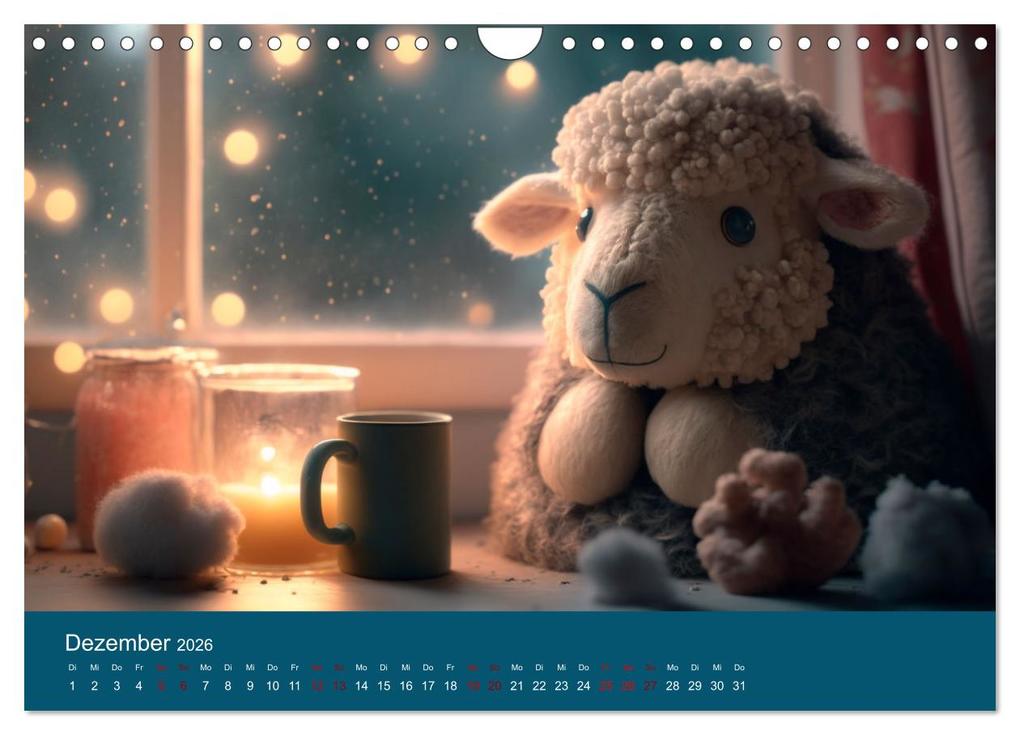 Weitere Ansicht: Die Schafe sind los Wollige Aussichten (Wandkalender 2026 DIN A4 quer), CALVENDO Monatskalender | artefacti artefacti, Calvendo, artefacti