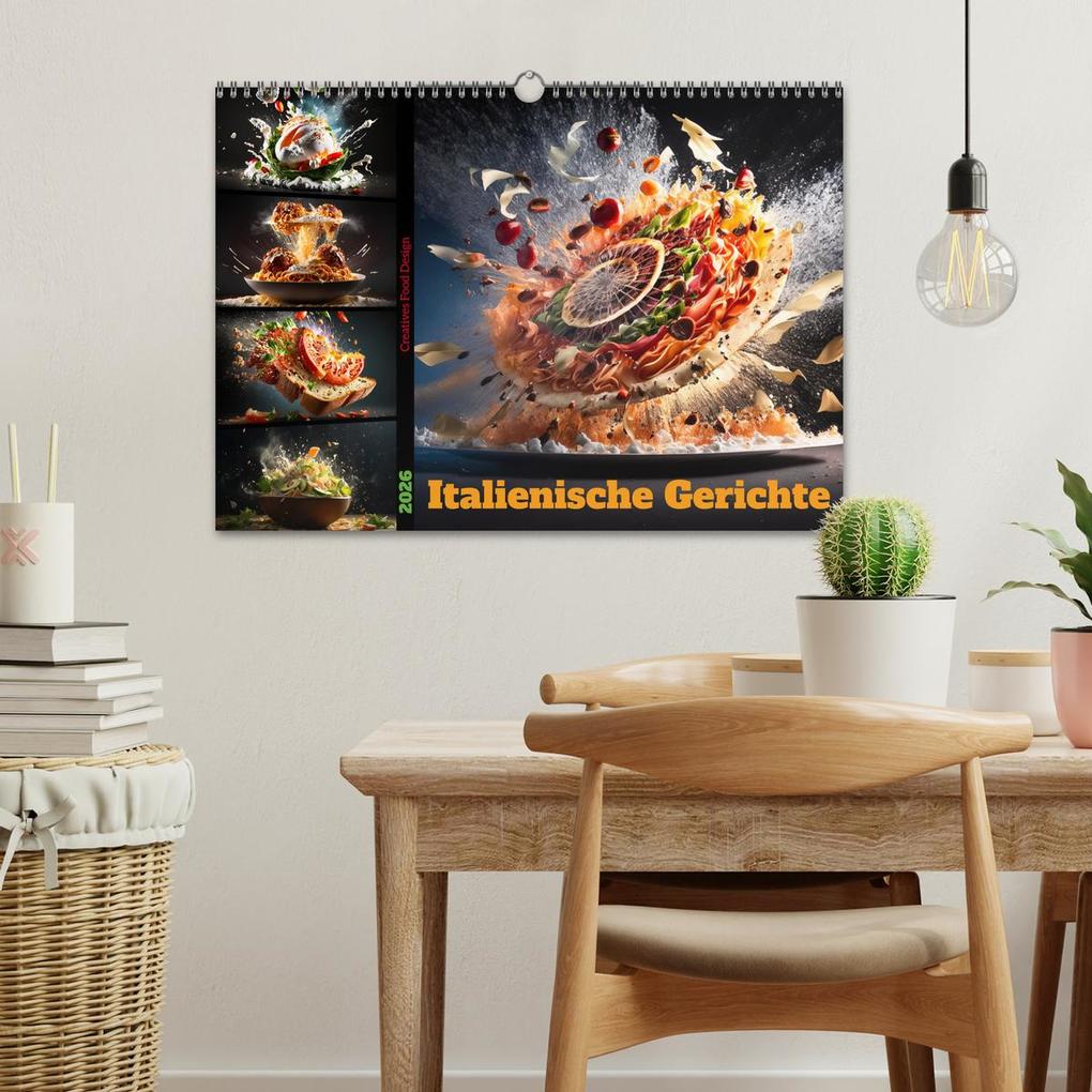 Weitere Ansicht: Italienische Gerichte (Wandkalender 2026 DIN A3 quer), CALVENDO Monatskalender | Dirk Meutzner, Calvendo