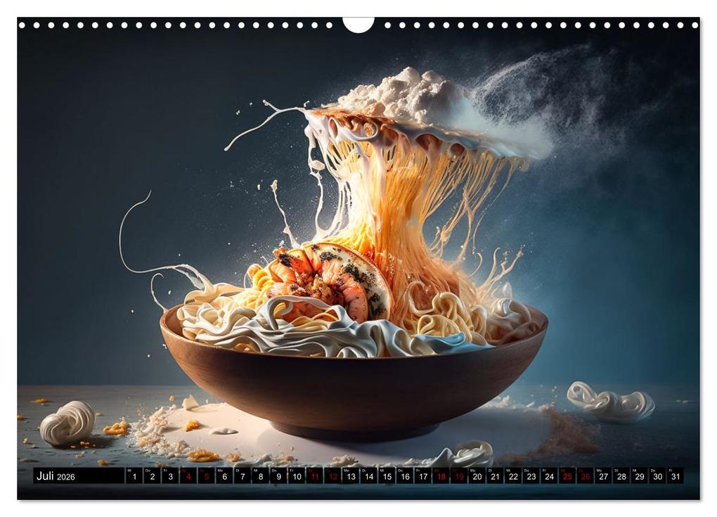 Weitere Ansicht: Italienische Gerichte (Wandkalender 2026 DIN A3 quer), CALVENDO Monatskalender | Dirk Meutzner, Calvendo