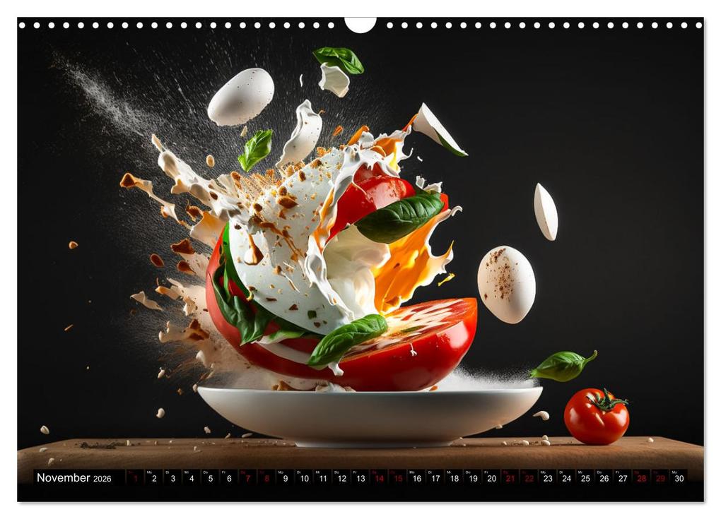 Weitere Ansicht: Italienische Gerichte (Wandkalender 2026 DIN A3 quer), CALVENDO Monatskalender | Dirk Meutzner, Calvendo