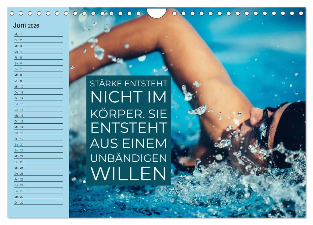 Weitere Ansicht: Wassersport - Schwimmen und SUP mit coolen Sprüchen (Wandkalender 2026 DIN A4 quer), CALVENDO Monatskalender | Susan Michel, Calvendo