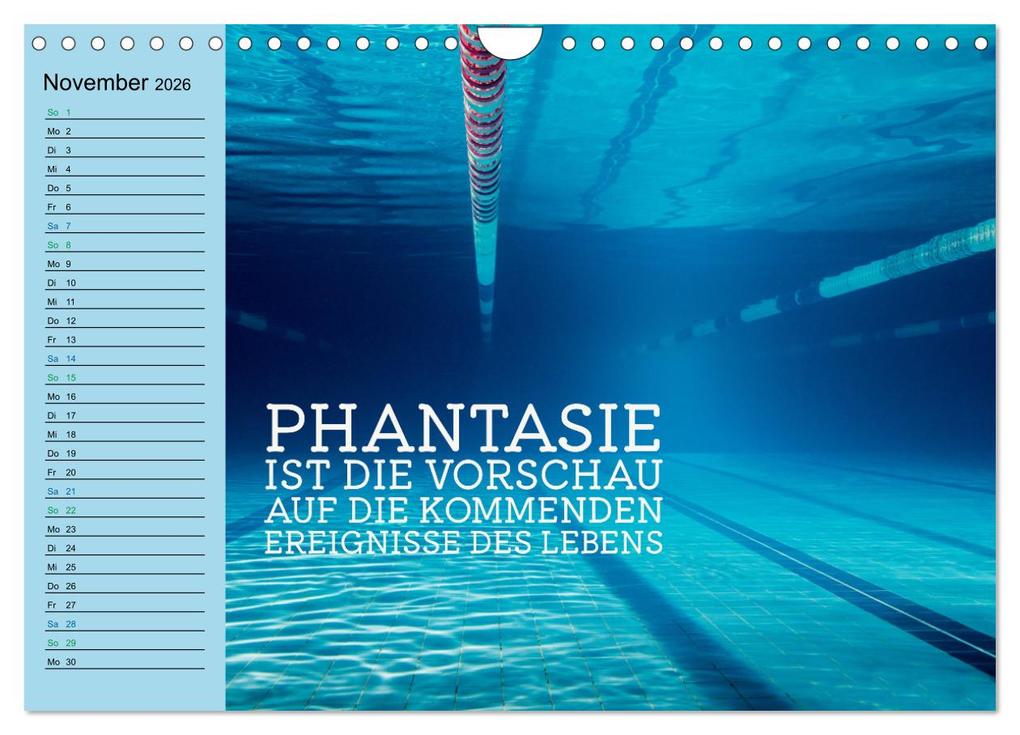 Weitere Ansicht: Wassersport - Schwimmen und SUP mit coolen Sprüchen (Wandkalender 2026 DIN A4 quer), CALVENDO Monatskalender | Susan Michel, Calvendo