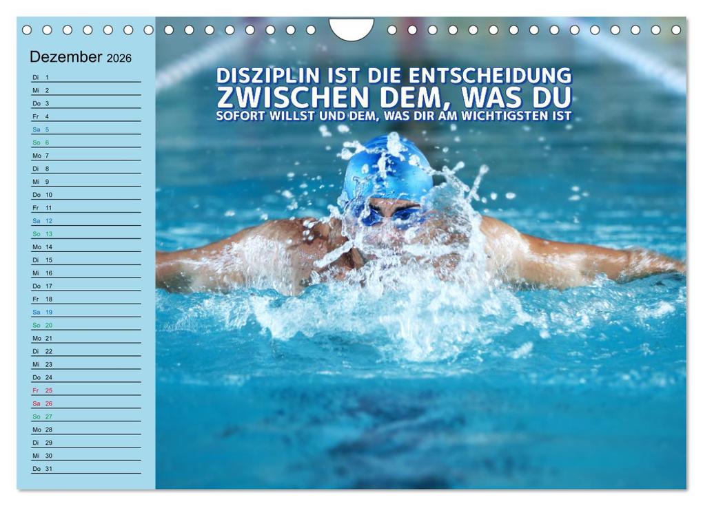 Weitere Ansicht: Wassersport - Schwimmen und SUP mit coolen Sprüchen (Wandkalender 2026 DIN A4 quer), CALVENDO Monatskalender | Susan Michel, Calvendo