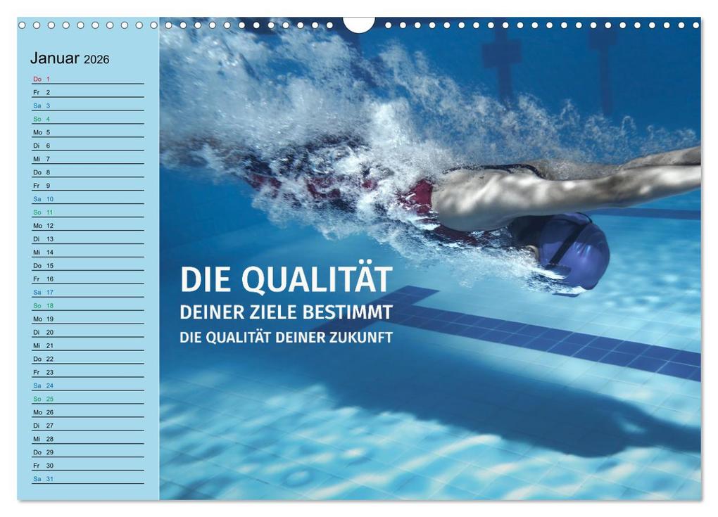 Weitere Ansicht: Wassersport - Schwimmen und SUP mit coolen Sprüchen (Wandkalender 2026 DIN A3 quer), CALVENDO Monatskalender | Susan Michel, Calvendo