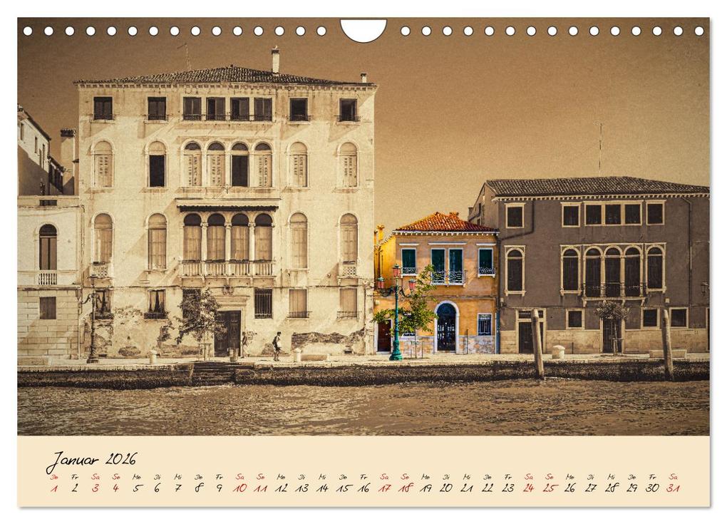 Weitere Ansicht: Venedig Seppia e tinta (Wandkalender 2026 DIN A4 quer), CALVENDO Monatskalender | Sven Fuchs, Calvendo