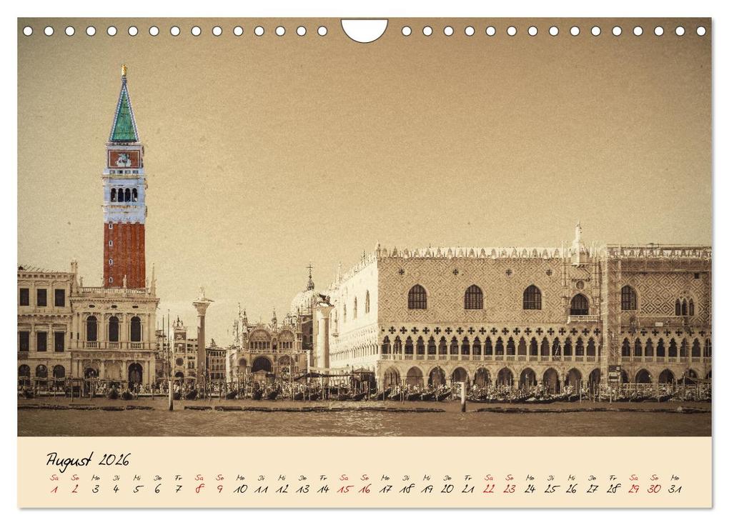 Weitere Ansicht: Venedig Seppia e tinta (Wandkalender 2026 DIN A4 quer), CALVENDO Monatskalender | Sven Fuchs, Calvendo