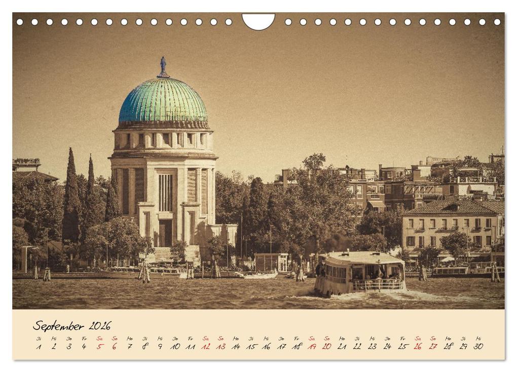 Weitere Ansicht: Venedig Seppia e tinta (Wandkalender 2026 DIN A4 quer), CALVENDO Monatskalender | Sven Fuchs, Calvendo