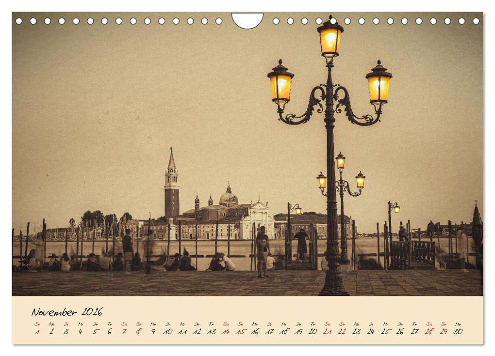 Weitere Ansicht: Venedig Seppia e tinta (Wandkalender 2026 DIN A4 quer), CALVENDO Monatskalender | Sven Fuchs, Calvendo