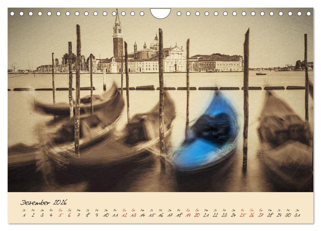 Weitere Ansicht: Venedig Seppia e tinta (Wandkalender 2026 DIN A4 quer), CALVENDO Monatskalender | Sven Fuchs, Calvendo
