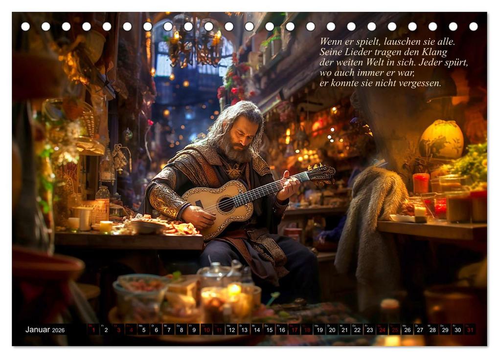 Weitere Ansicht: Mittelalter Lebensgeschichten (Tischkalender 2026 DIN A5 quer), CALVENDO Monatskalender | Kerstin Waurick, Calvendo