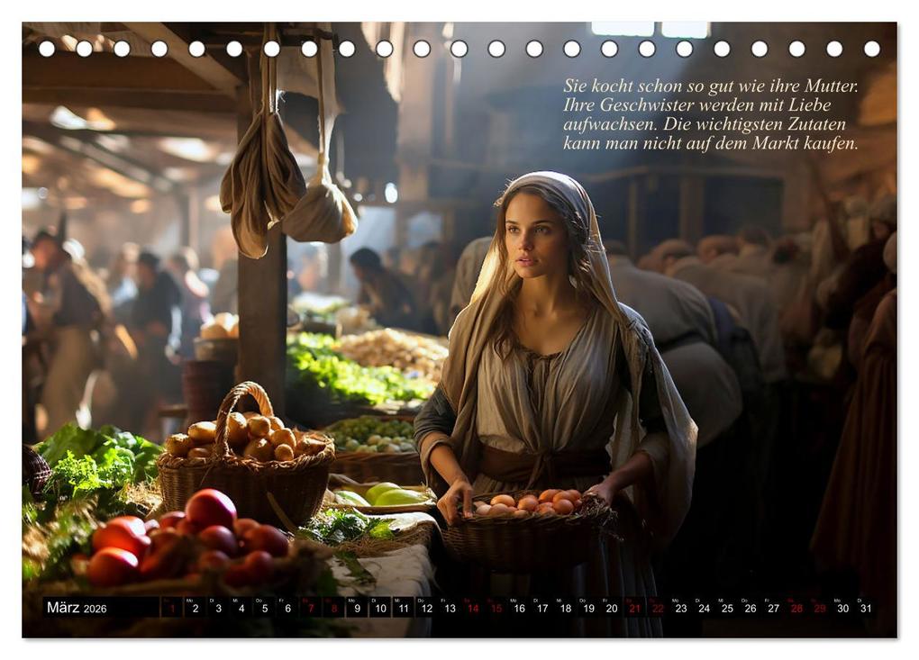 Weitere Ansicht: Mittelalter Lebensgeschichten (Tischkalender 2026 DIN A5 quer), CALVENDO Monatskalender | Kerstin Waurick, Calvendo